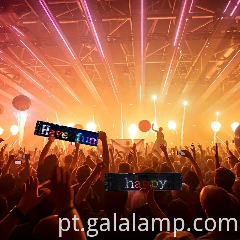 Exibição de LED flexível para festivais, lojas e festas